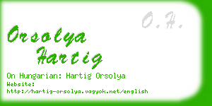 orsolya hartig business card